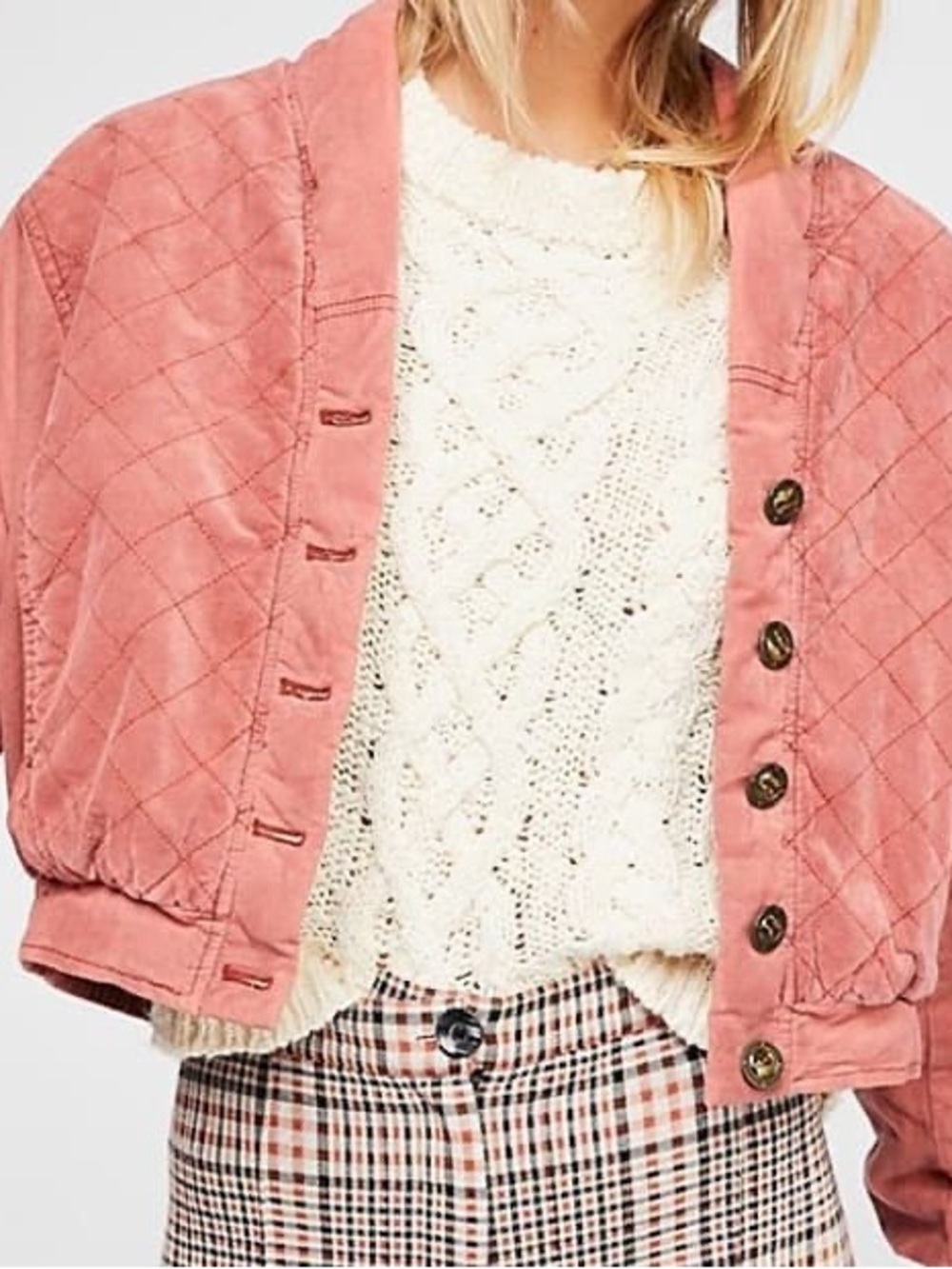 Free people main squeeze quilted jacket